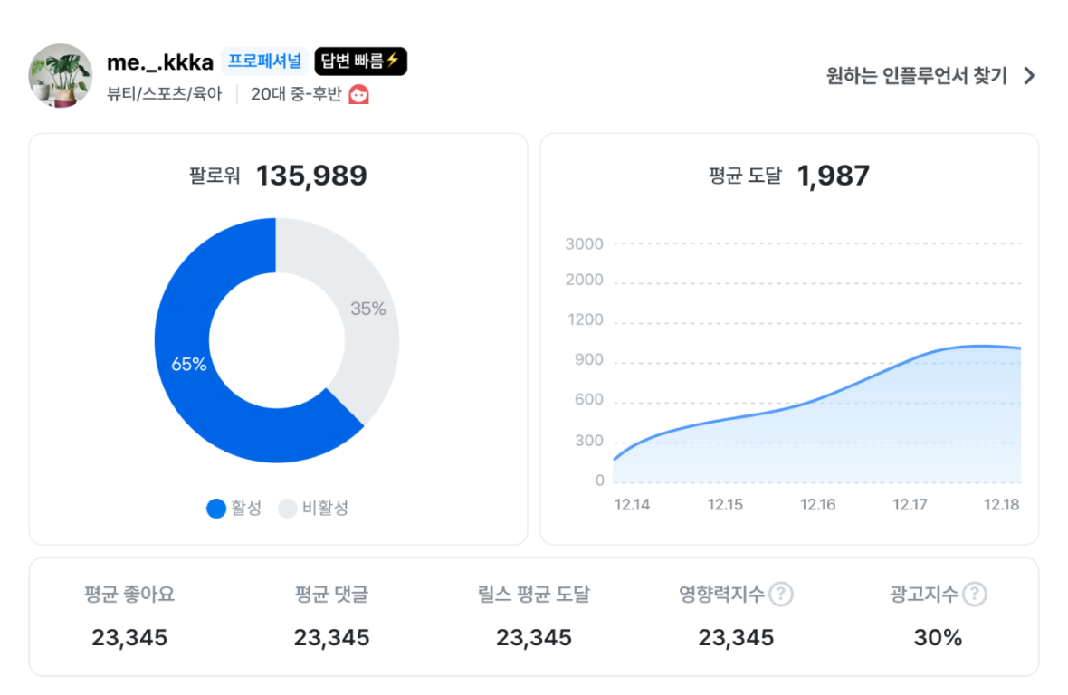 인플루언서 데이터 분석